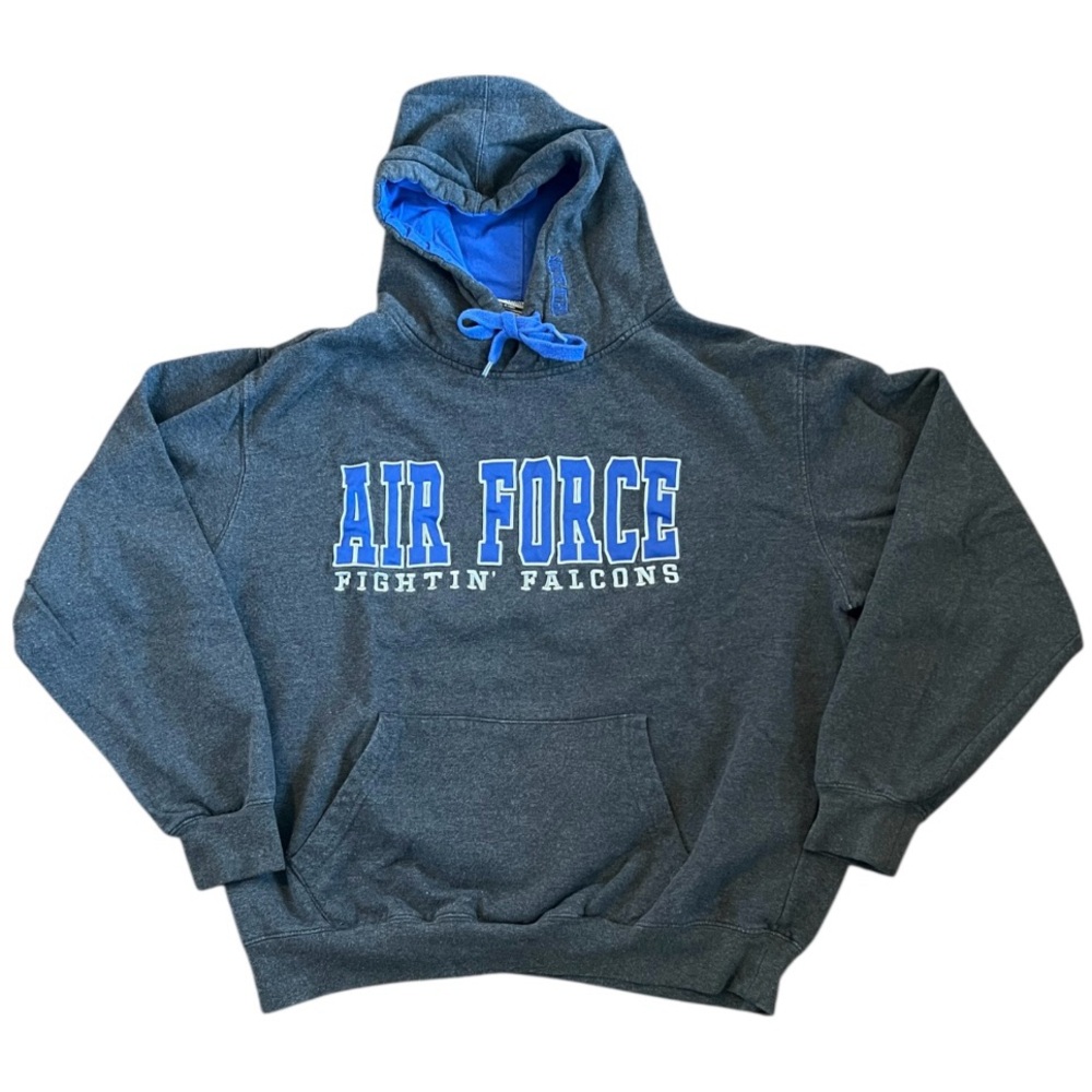 Stadium Athletics Air Force Gray and Blue Hoodie